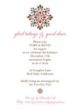 Holiday Party Medallion 5x7 Flat Card