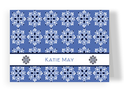 Alpine Blue and Jet Black 5.25x3.75 Folded Card