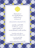 Alpine Blue and Citron Yellow Shower 5x7 Flat Card