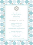 Light Gray and Baby Blue Shower 5x7 Flat Card