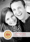 White New Years Burst 5x7 Flat Card