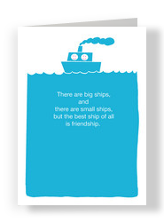 Friendship Drinking 5x7 Folded Card