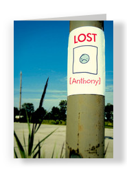 Lost Person 5x7 Folded Card
