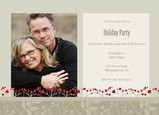 Red Berry Holiday Party 7x5 Flat Card