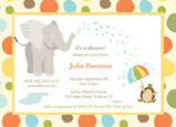 Squirting Elephant 7x5 Flat Card