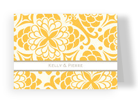 Yellow Mosaic Thanks 5.25x3.75 Folded Card