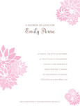 Pink Blossom Shower 5x7 Flat Card