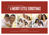 Holly Little Christmas 7x5 Flat Card