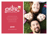 Pink Easter Blessings 7x5 Flat Card