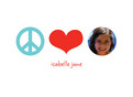 White Peace Photo 5.25x3.75 Folded Card