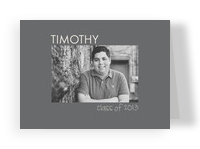 Classic Thanks 5.25x3.75 Folded Card