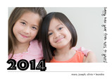 2012 Bold New Year 7x5 Flat Card
