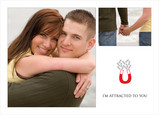 Magnet Attraction Photo 7x5 Folded Card