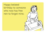 Free Rein Birthday 7x5 Folded Card