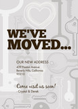 Silver Keys Moving 5x7 Flat Card