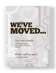 Silver Keys Moving 5x7 Flat Card