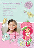 Flower Strawberry Shortcake 5x7 Flat Card