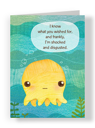 Octopus Wish 5x7 Folded Card