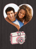 Camera Heart Frame 5x7 Folded Card