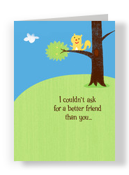 Squirrel Friend 5x7 Folded Card