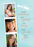 Photobooth Strip Graduate 5x7 Folded Card