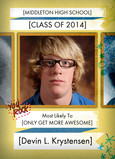 Yearbook Photo Graduate 5x7 Folded Card