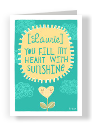 Sunshine Heart 5x7 Folded Card