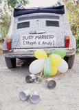 Just Married Car 5x7 Folded Card