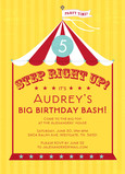 Circus Birthday 5x7 Flat Card