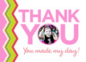 Thank You Zig Zag 5.25x3.75 Folded Card