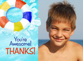 Inner tube Thanks 5.25x3.75 Folded Card