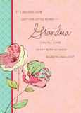Flowers for Grandma 5x7 Folded Card