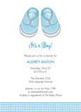 Baby Boy Shoes 5x7 Flat Card