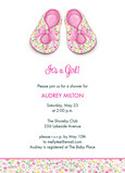 Baby Girl Shoes 5x7 Flat Card