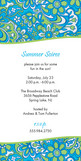Paisley Flowers 4x8 Flat Card