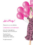 Pink Balloons 5x7 Flat Card