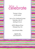 Colorful Stripes 5x7 Flat Card