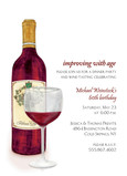 Wine Improving With Age 5x7 Flat Card