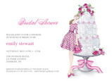 Big Cake Bridal Shower 7x5 Flat Card
