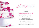 Pink Flower Cake 7x5 Flat Card