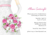 Pink Bridal Bouquet 7x5 Flat Card