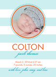 Blue Stripes 5x7 Flat Card