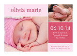 Pink Box Girl 7x5 Flat Card