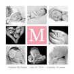 Pink Framed Monogram 4.75x4.75 Flat