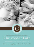 Blue and Chocolate Photo 5x7 Flat Card