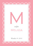 Pink Ribbon Frame 5x7 Folded Card