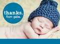 Blue Dot Thanks 5.25x3.75 Folded Card