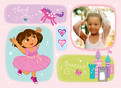 Dora the Princess 5.25x3.75 Folded Card