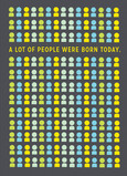 People Born Today 5x7 Folded Card
