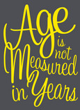 Age Is Not Years 5x7 Folded Card